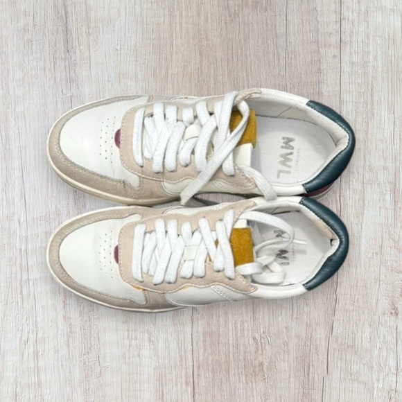 Madewell Court Low-Top Sneakers in Washed Nubuck and Suede Women's Size 5.5 - Picture 3 of 9